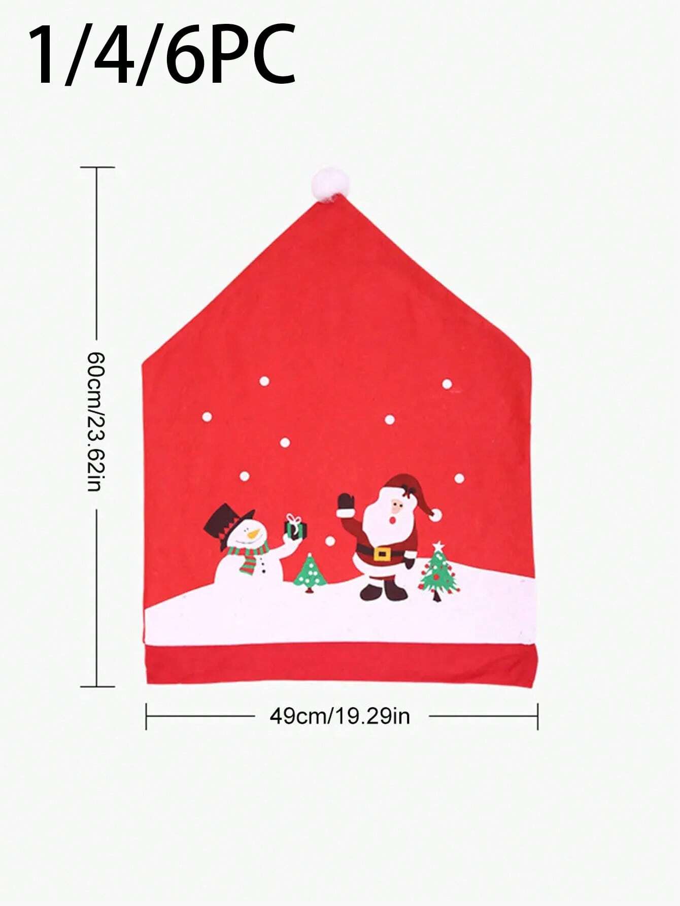 Christmas Santa Printed Chair Covers