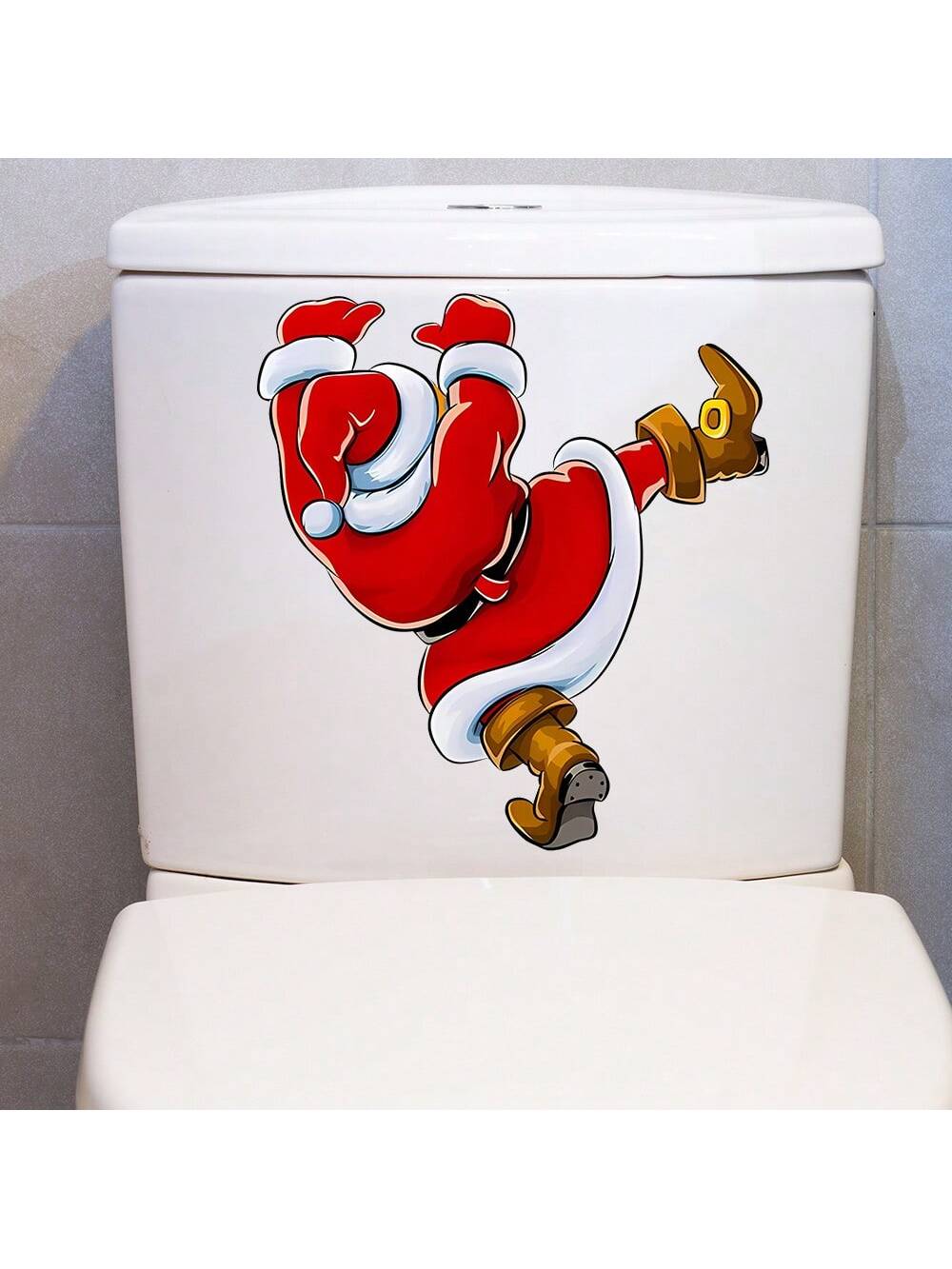 Santa Claus Christmas Toilet Stickers