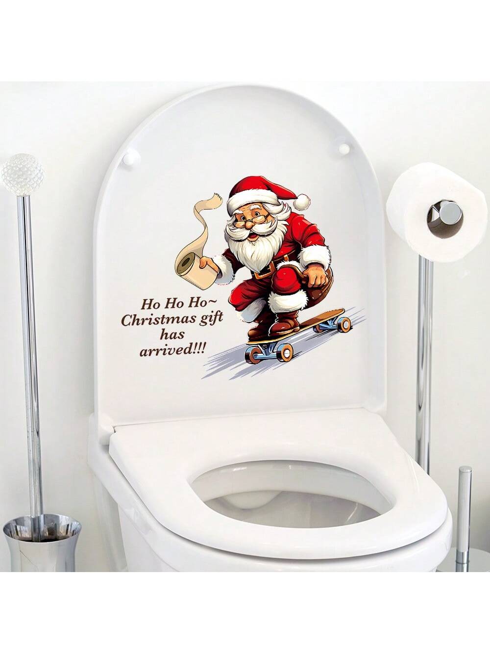 Santa Claus Christmas Toilet Stickers