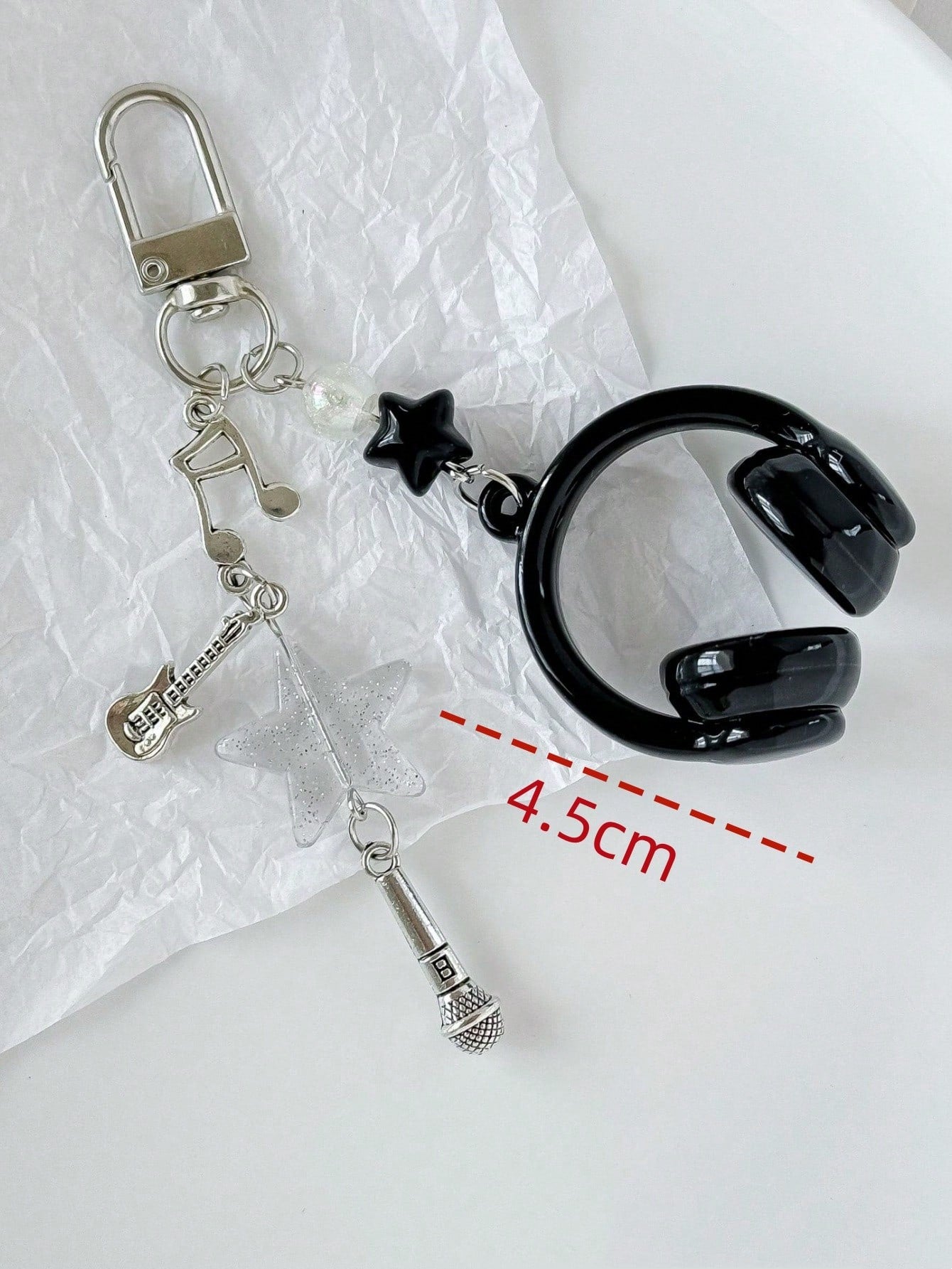 Unisex Music Earphone Keychain