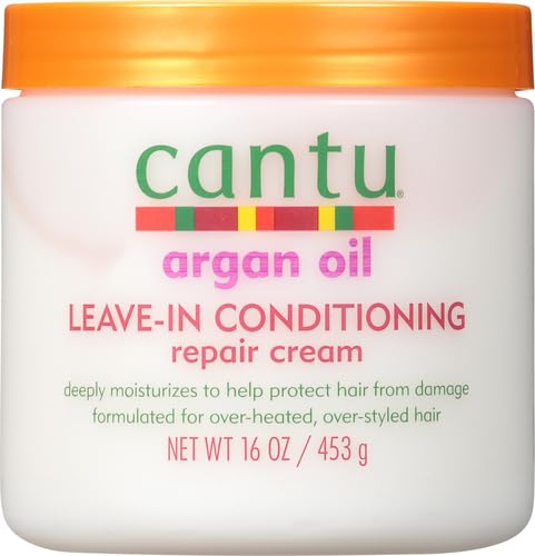 Cantu Leave-In Conditioning Repair Cream with Argan Oil, 16 oz (Packaging May Vary) (Pack of 2)