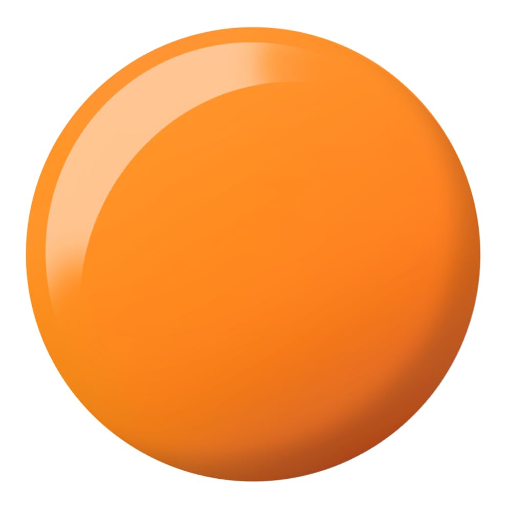 DND DC Gel Polish Set, Free Spirit Collection, UV/LED Gel Polish and Air Dry Nail Lacquer, Matching Chip-Free Polish Duo, 2540 Orange Soda, 0.5 Fl Oz