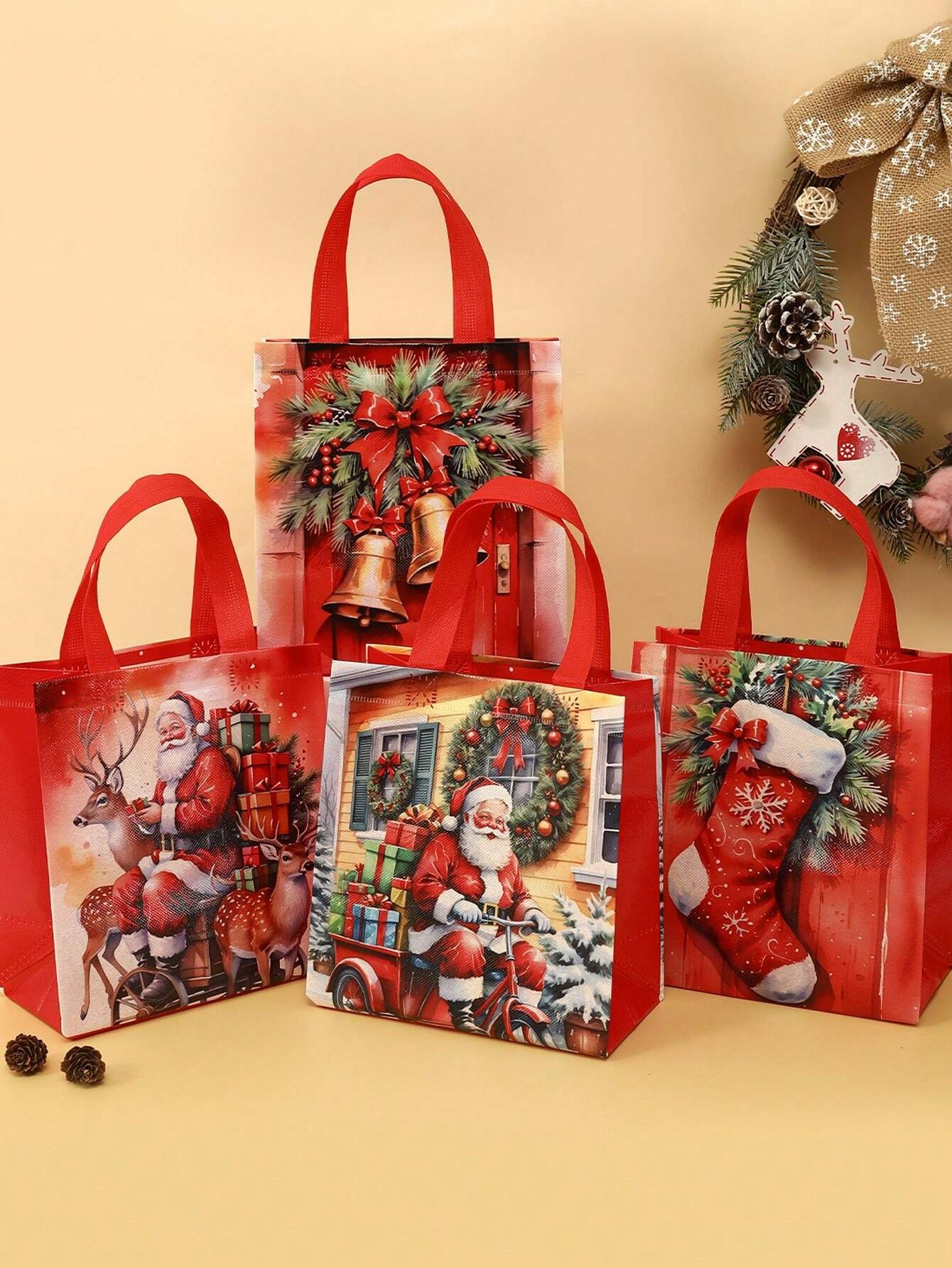 Christmas Santa Claus Gift Bags