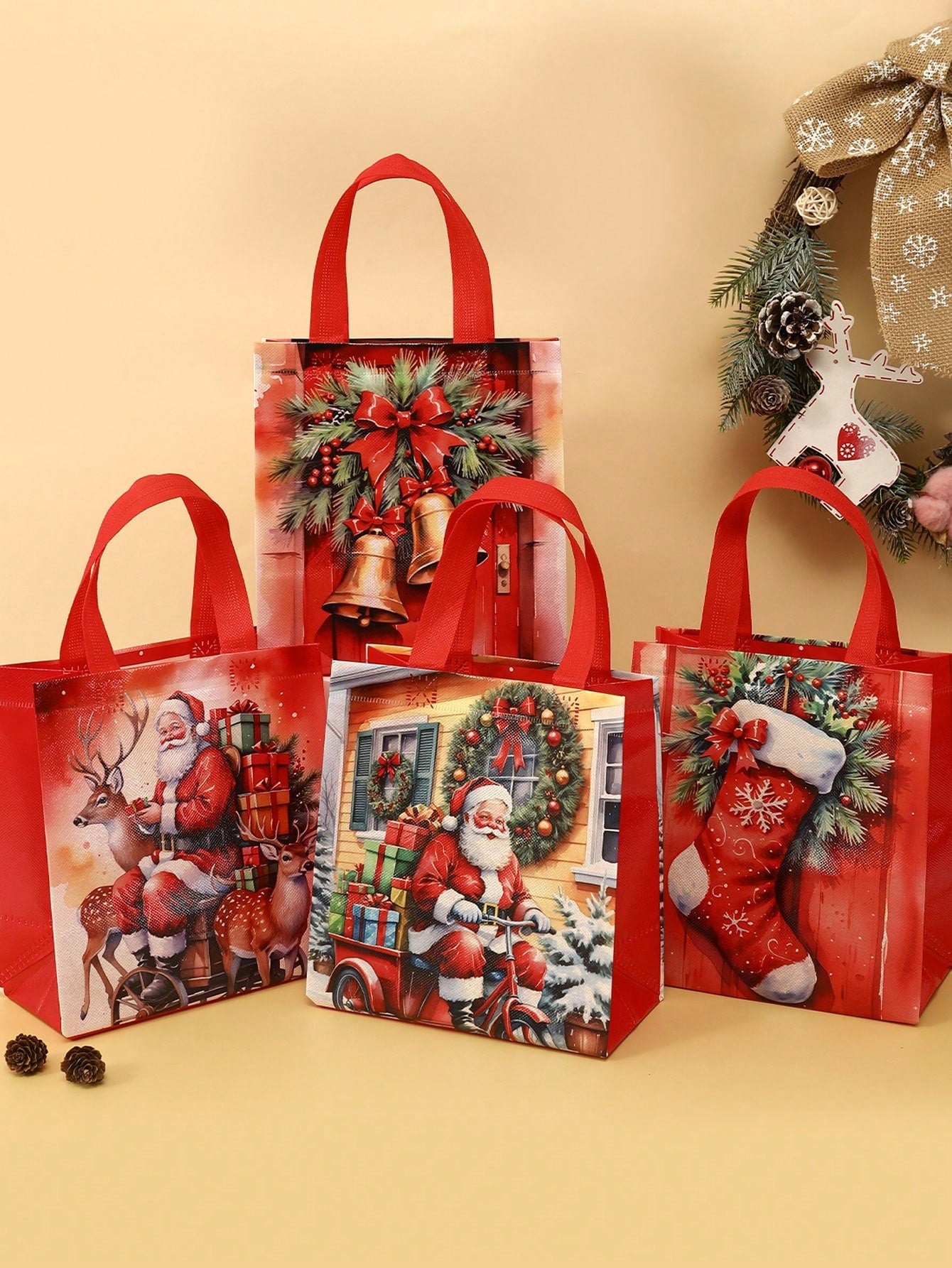 Christmas Santa Claus Gift Bags