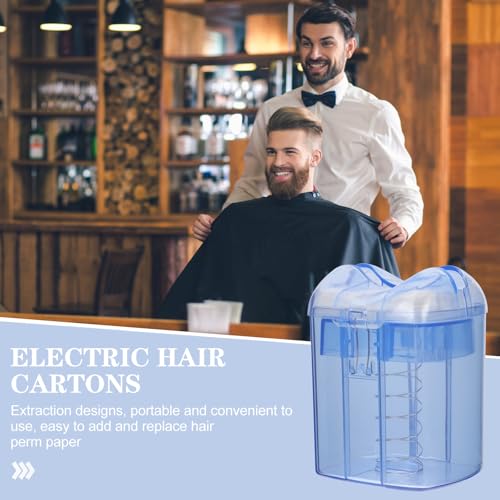 Beavorty Perm End Paper Dispenser Salon Perm Paper Dispenser Perm Paper Storage Box Plastic Spa Small Tools