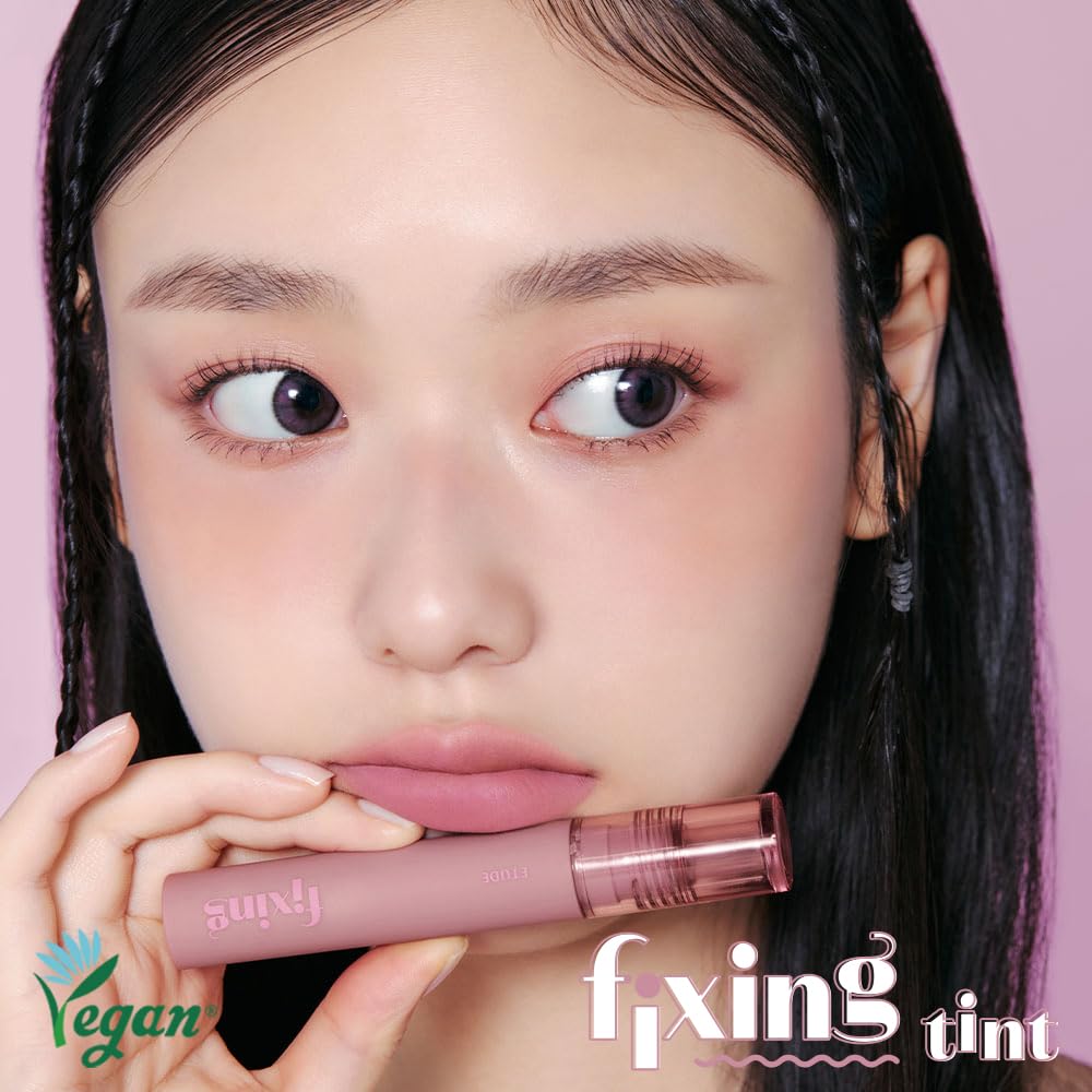 ETUDE Fixing Tint #12 Salmon Brick (4g) | Long Lasting High Pigmented Liquid Lipstick | Waterproof Lightweight Matte Finish Lip Stain | Full Coverage | Korean Makeup, Kbeauty