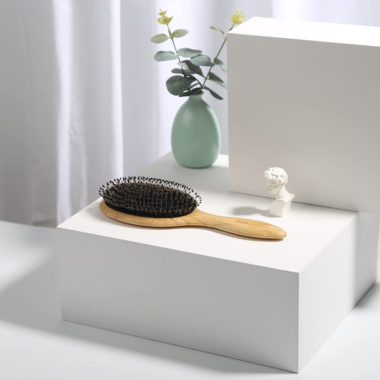 BESTOOL Hair Brush, Boar Bristle Hair Brushes for Women men Kid, Boar & Nylon Bristle Brush for Wet/Dry Hair Smoothing Massaging Detangling, Everyday Brush Enhance Shine & Health Natural