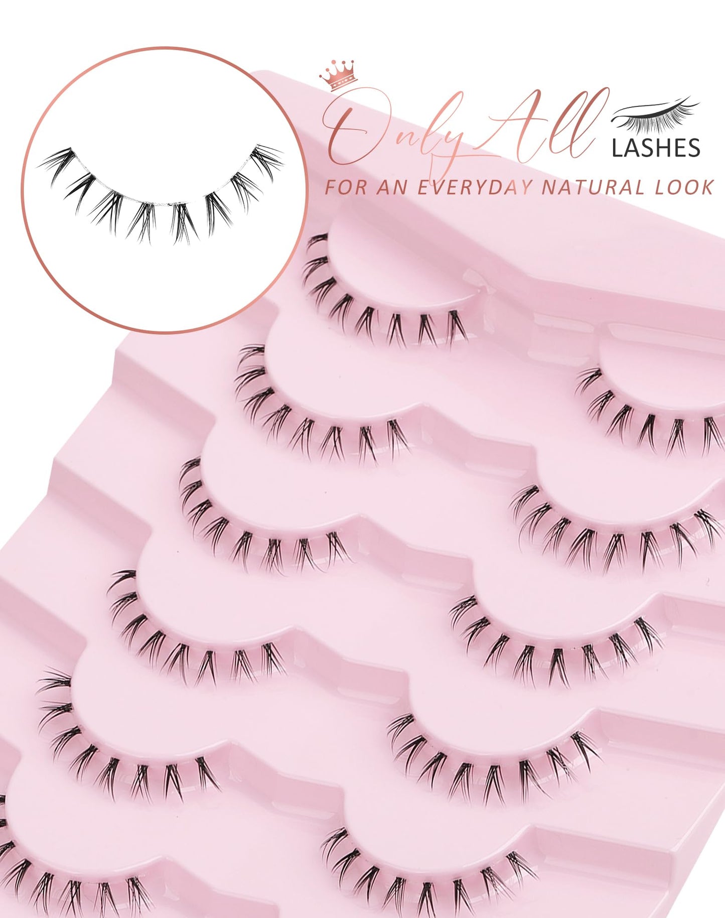 Bottom Lashes Bottom Eyelashes False Lower Lashes Fake Bottom Eyelashes 7 Pairs Bottom-3