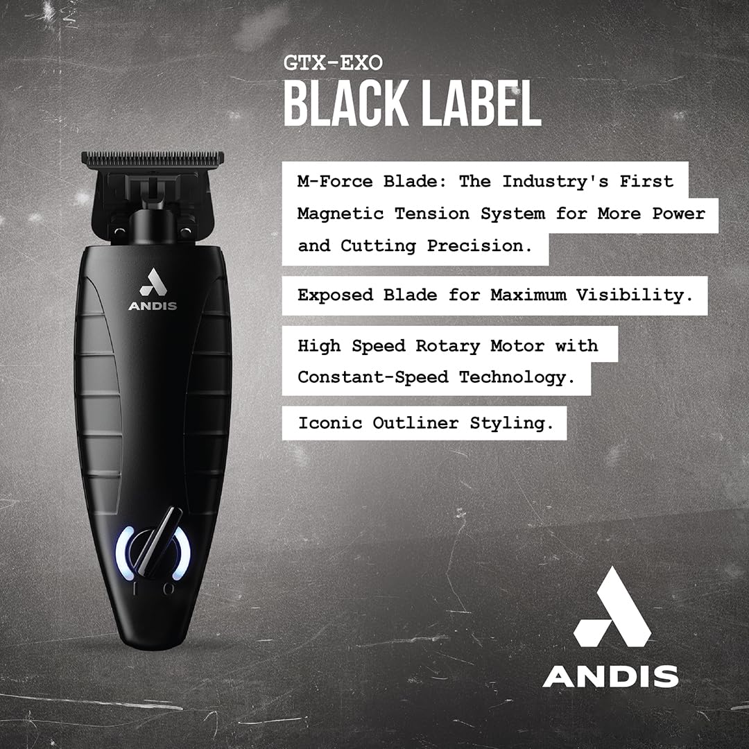 Andis 562009 GTX-EXO M-Force Replacement Hiar Cutting Blade, Deep Tooth, Zero-Gapped, Black