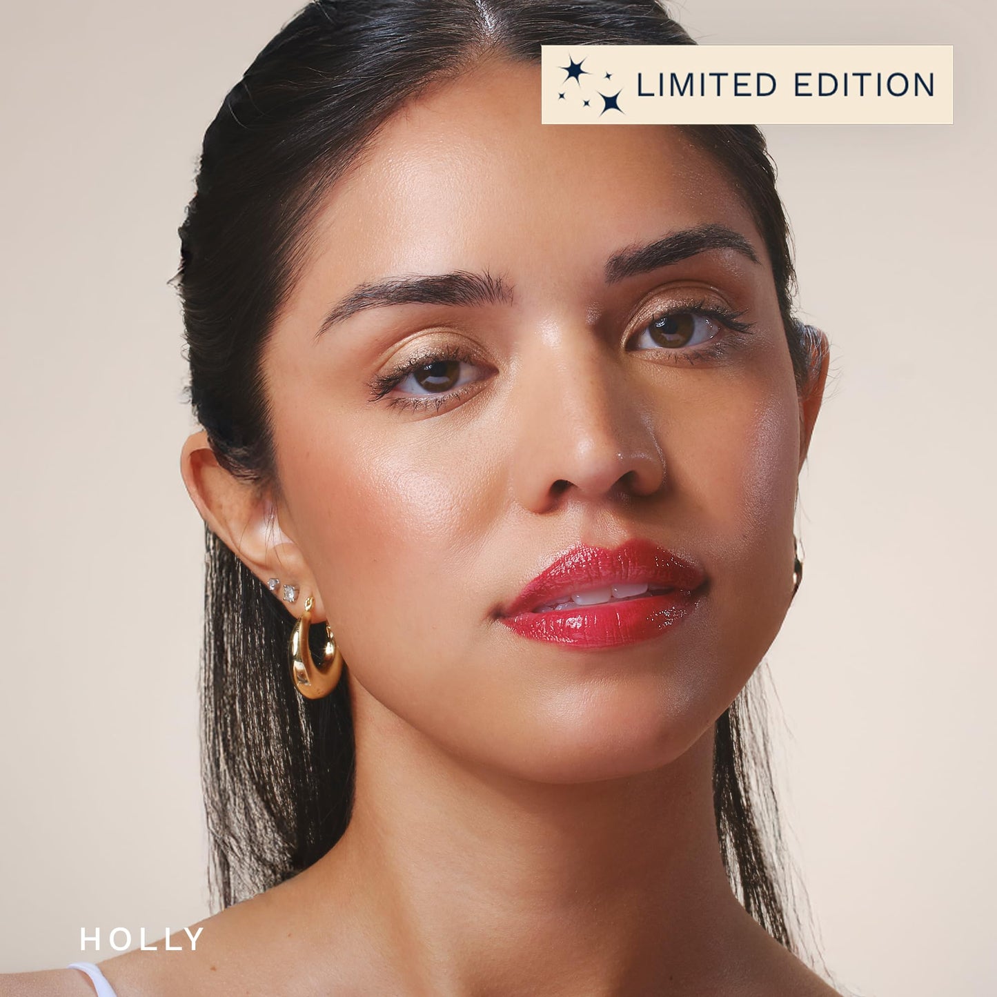 City Beauty City Lips Plumping Lip Gloss Holly - High-Shine Gloss for Fuller, Younger-Looking Lips | Hydrating & Smoothing Lip Treatment Hyaluronic Acid