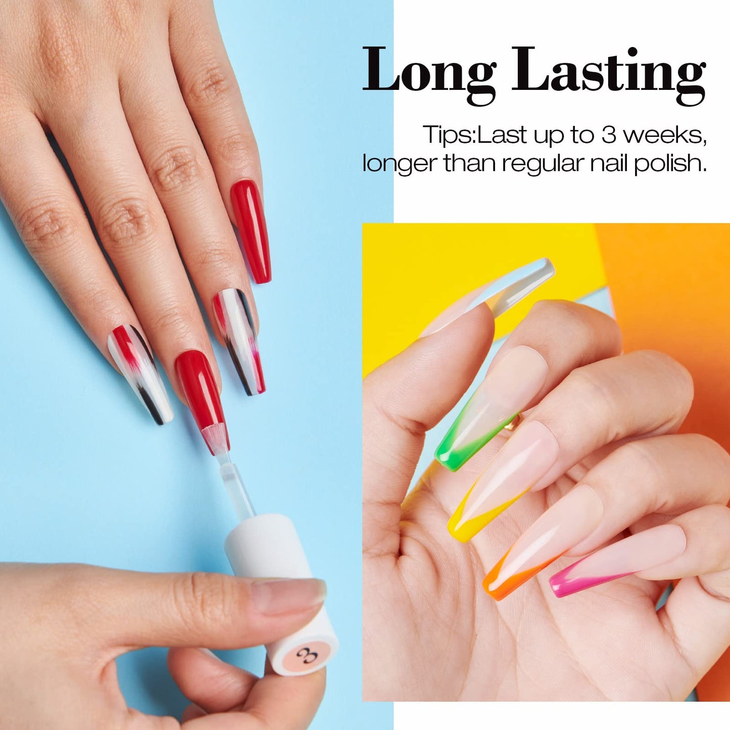 AZUREBEAUTY Dip Powder Liquid Set Bond, Base, Glossy Matte Top Coat, Activator, Brush Saver Dipping Powder Essential Tools No Nail Lamp Needed 0.5Fl oz 15ml 6Pcs