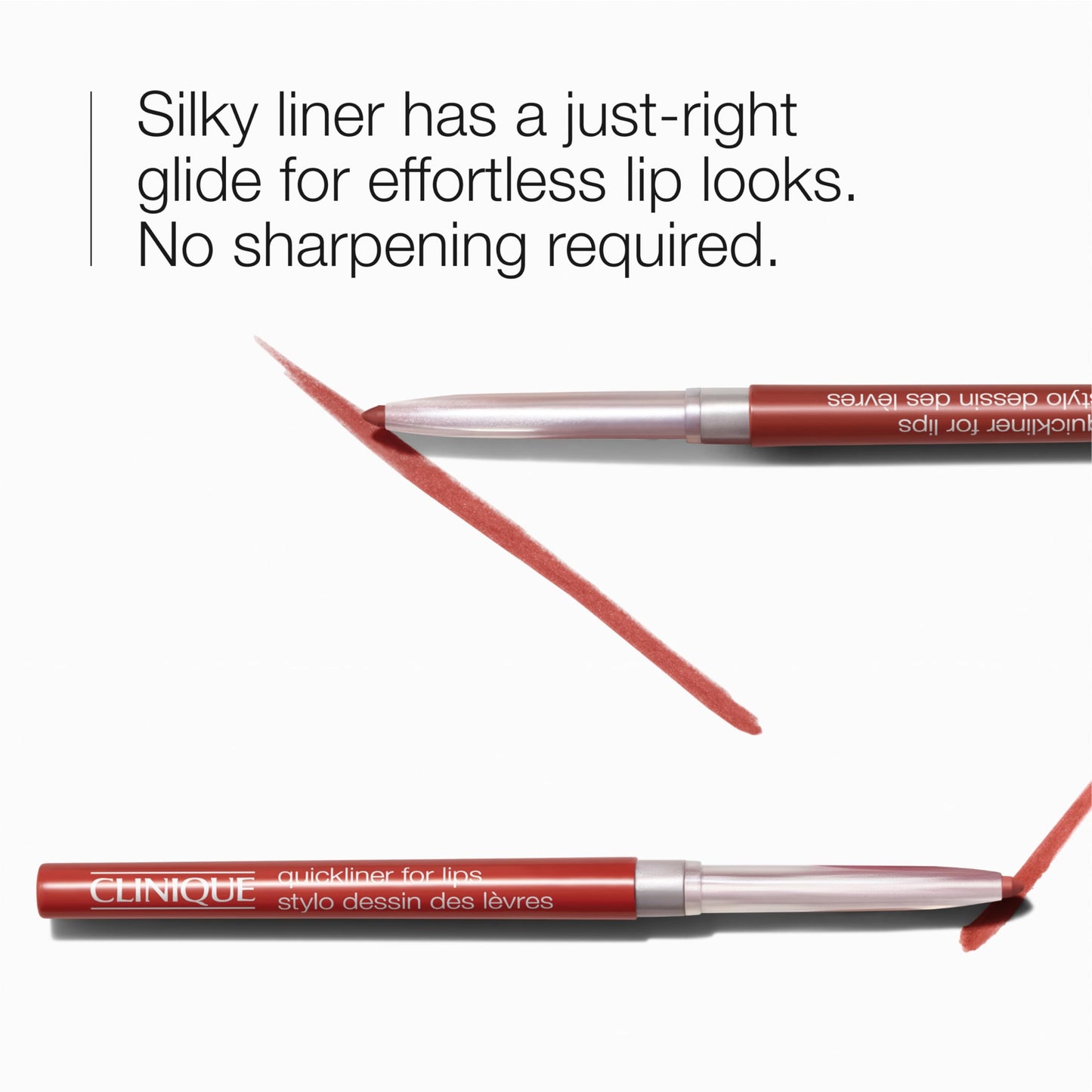 Clinique Long Lasting Quickliner Lip Liner | Non-Drying + No Sharpening, Intense Blush
