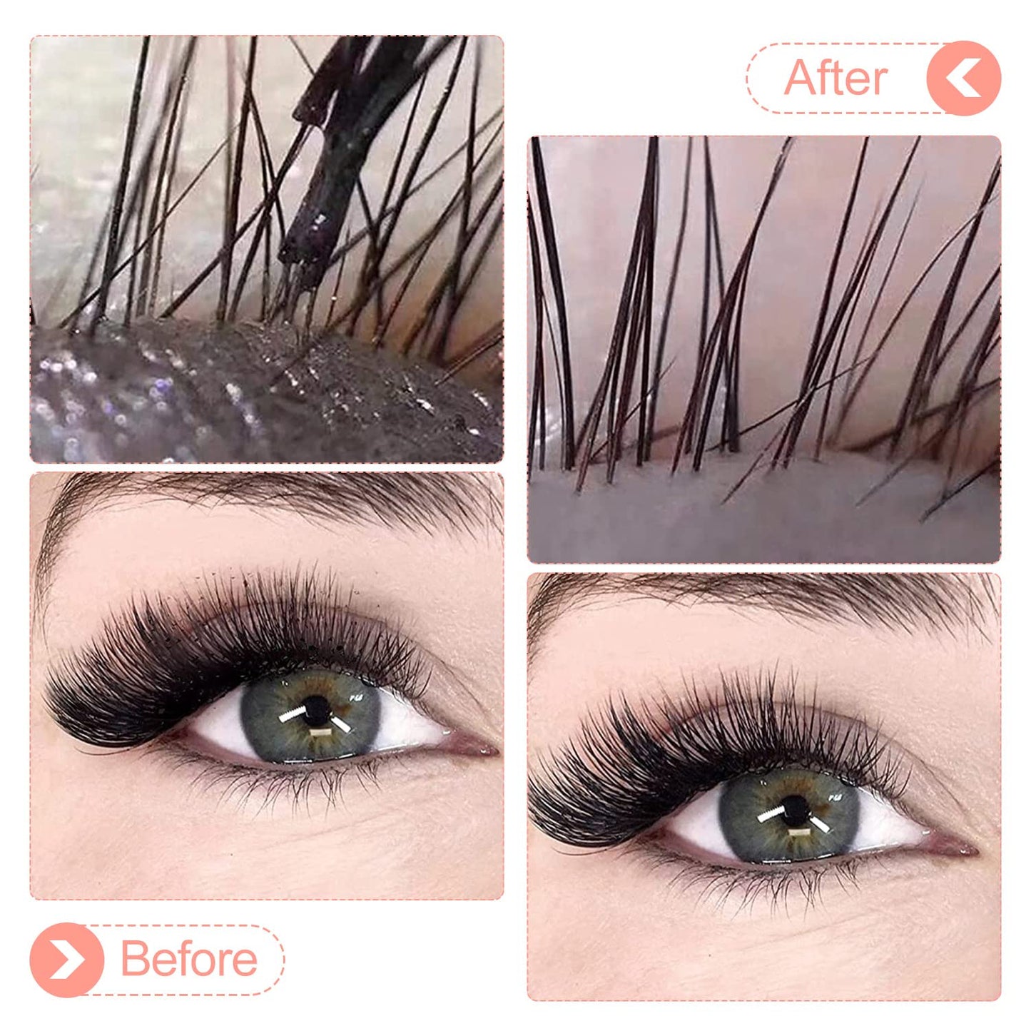 ACTROL Eyelash Cleanser Concentrate 100ml Peach Professional Lash Shampoo Foaming Cleanser DIY Paraben & Sulfate Free Non-lrritating Wash for Extensions Lashes with Salon Care-Makes 20 Bottles