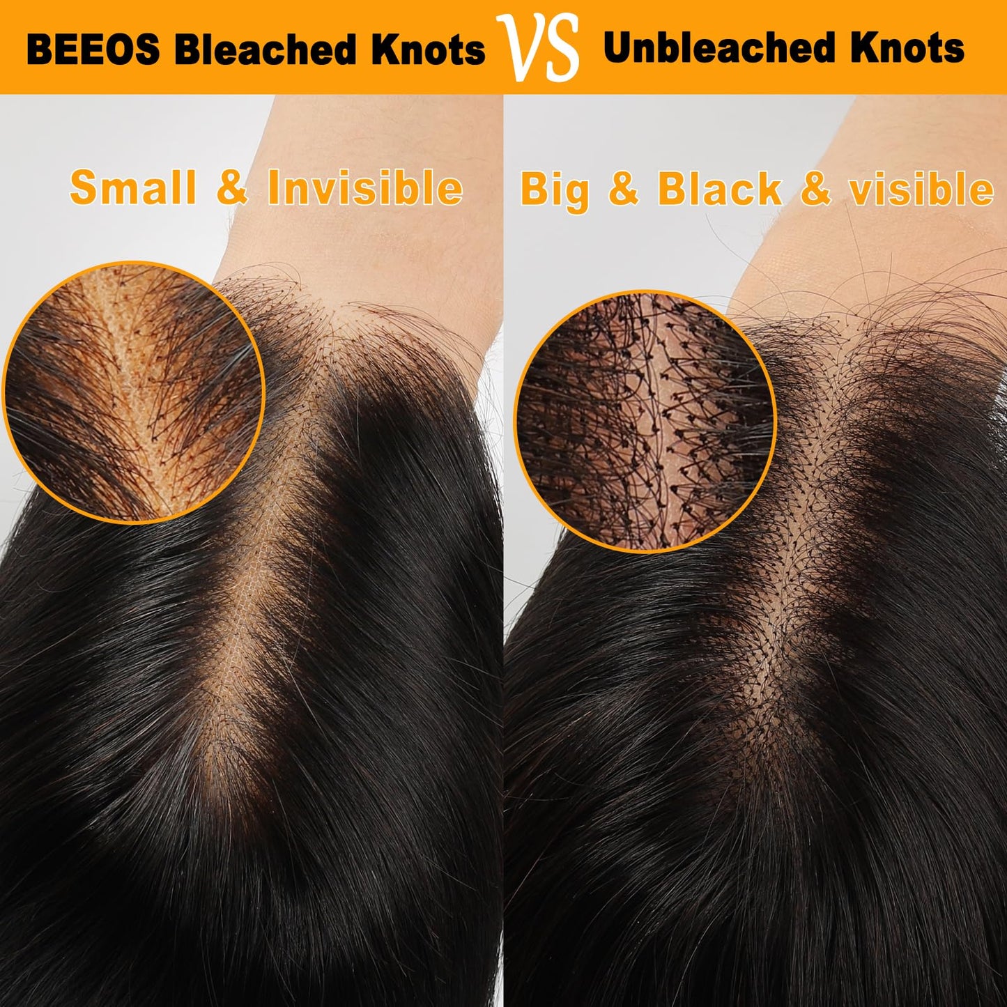 BEEOS 13x6 SKINLKE HD Lace Front Wig, Curly Pre-Plucked Bleached All Knots Invisible HD Lace Melt into Any Skin Tone True 180% Density 18 Inch Human Hair Wig