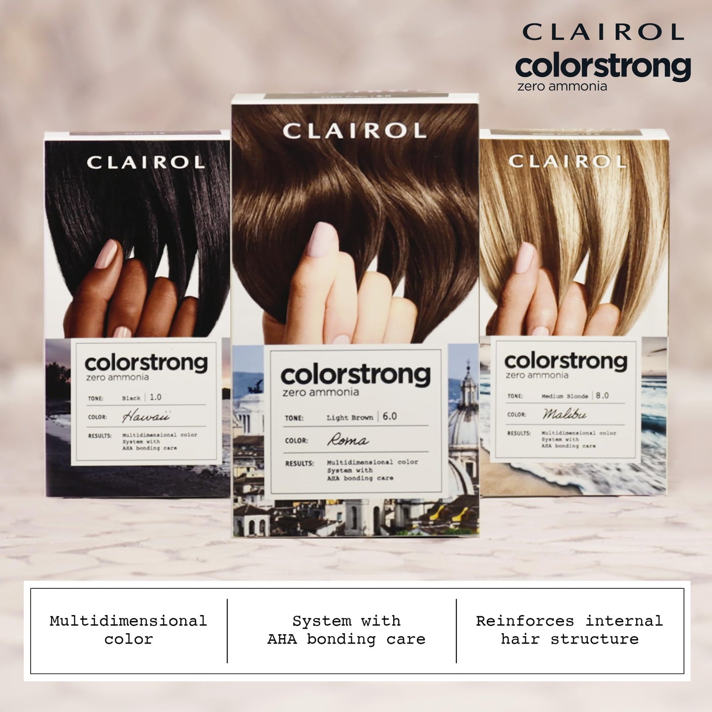 Clairol ColorStrong Permanent Zero Ammonia Hair Dye, 10.0 Extra Light Blonde - Big Sur Hair Color, Pack of 1