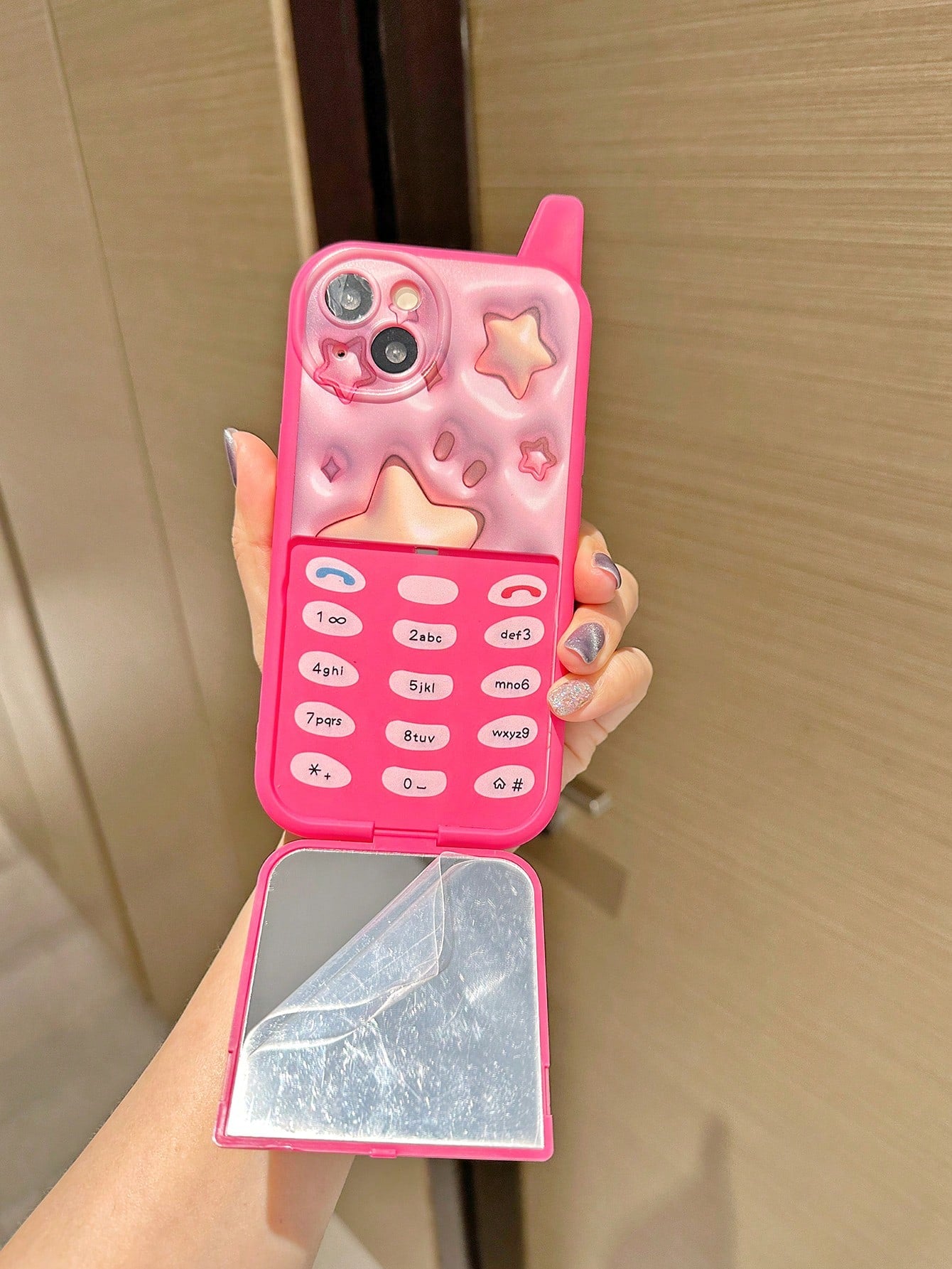 Star Pattern Mirror iPhone Case