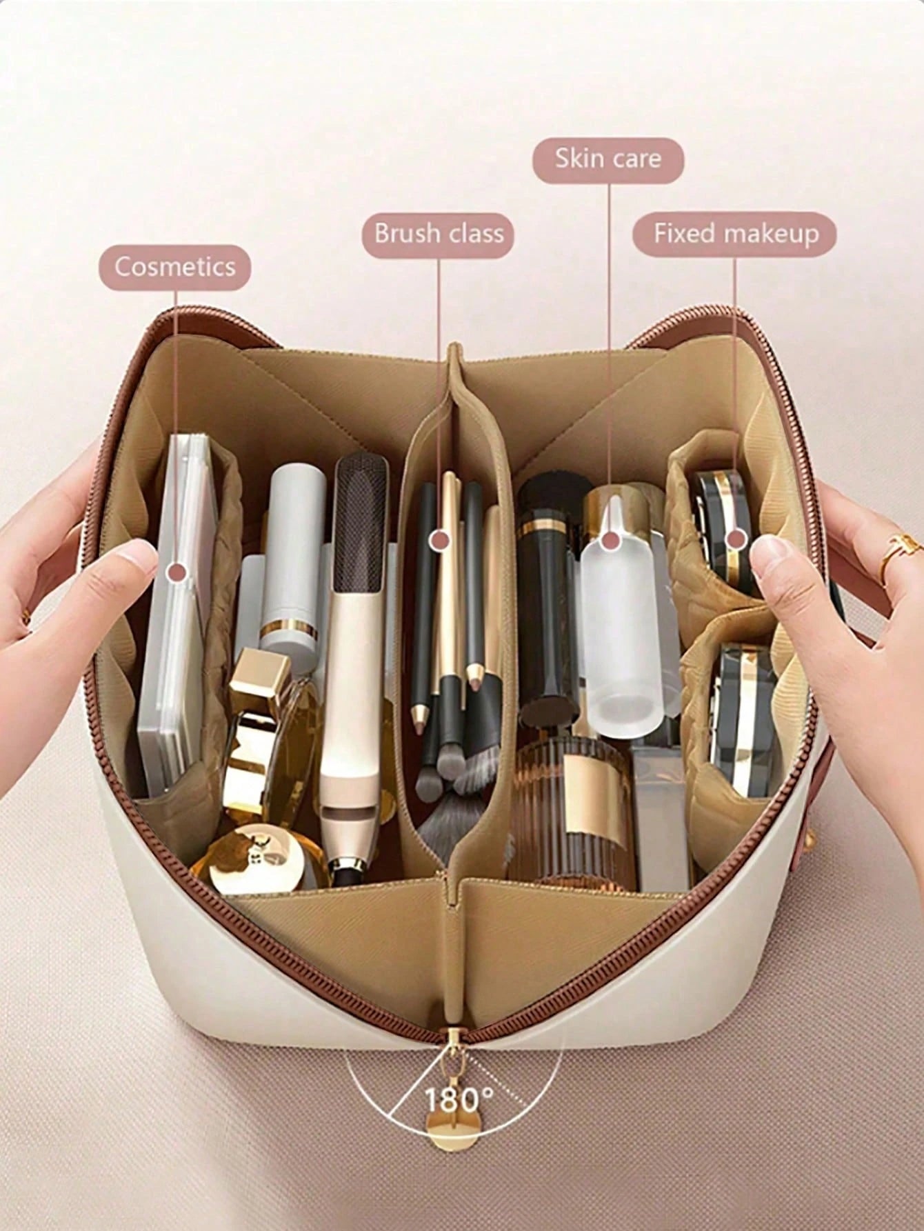 PU Leather Waterproof Cosmetic Bag