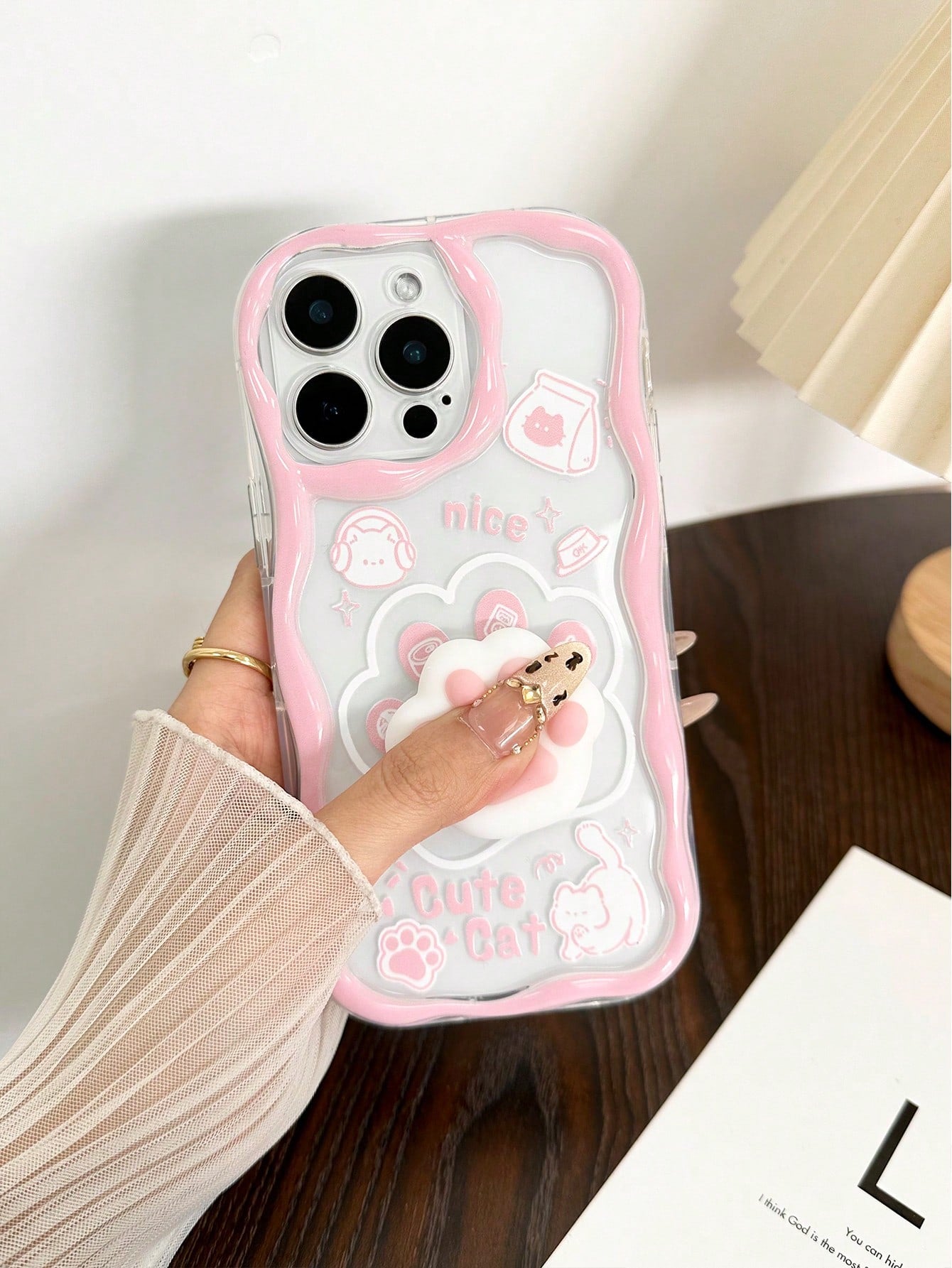 Cartoon Cat iPhone Charm Case