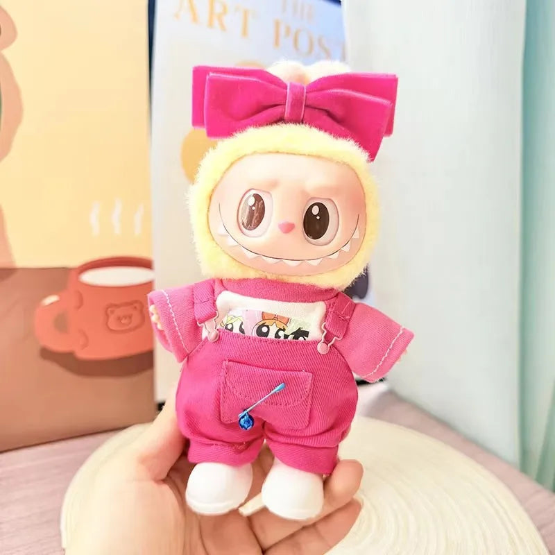 PopMart Labubu 17cm Plush Doll Clothes Set