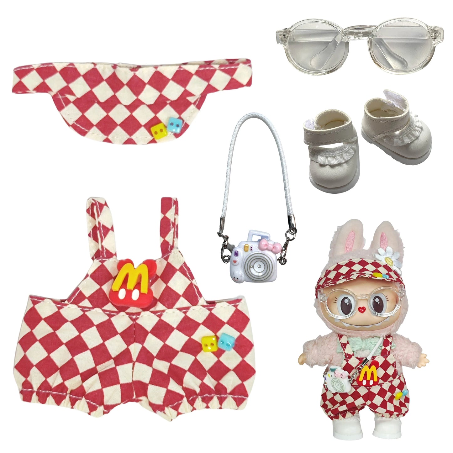 PopMart Labubu 17cm Tennis Outfit Set