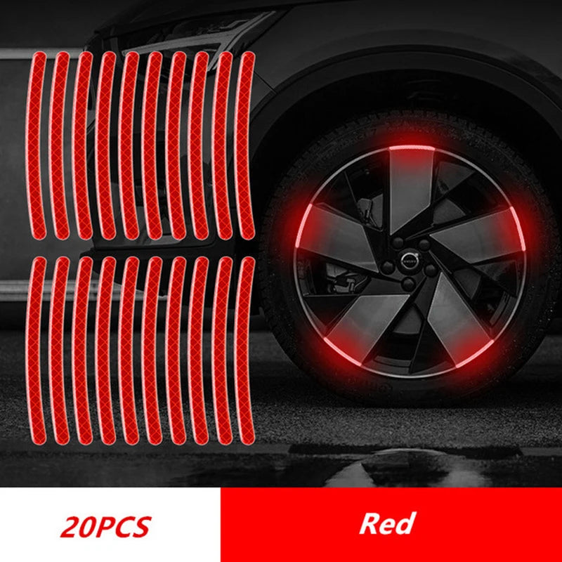 20pcs Car Wheel Reflective Strips