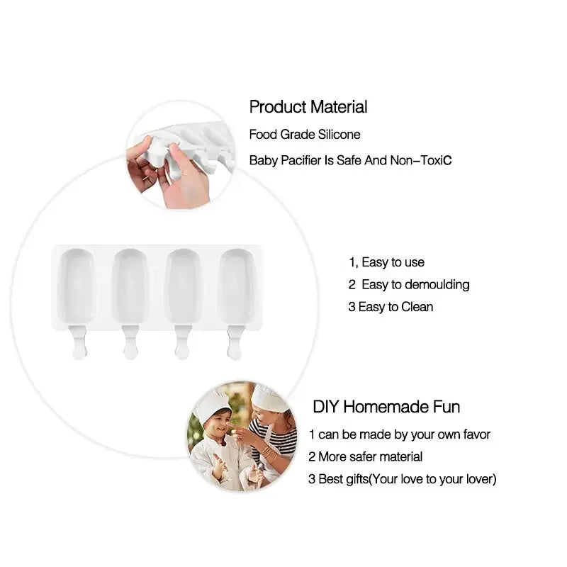 Silicone Popsicle Ice Cream Mold