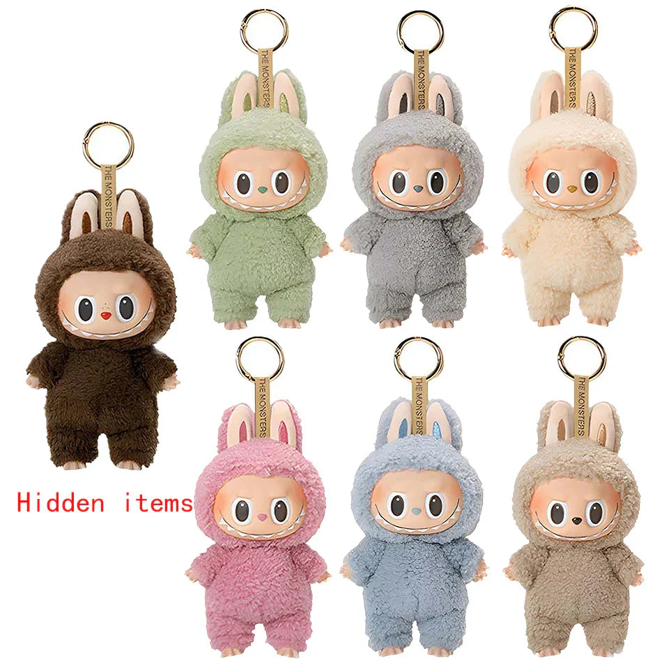PopMart Labubu Plush Doll Cute Keychain Toy