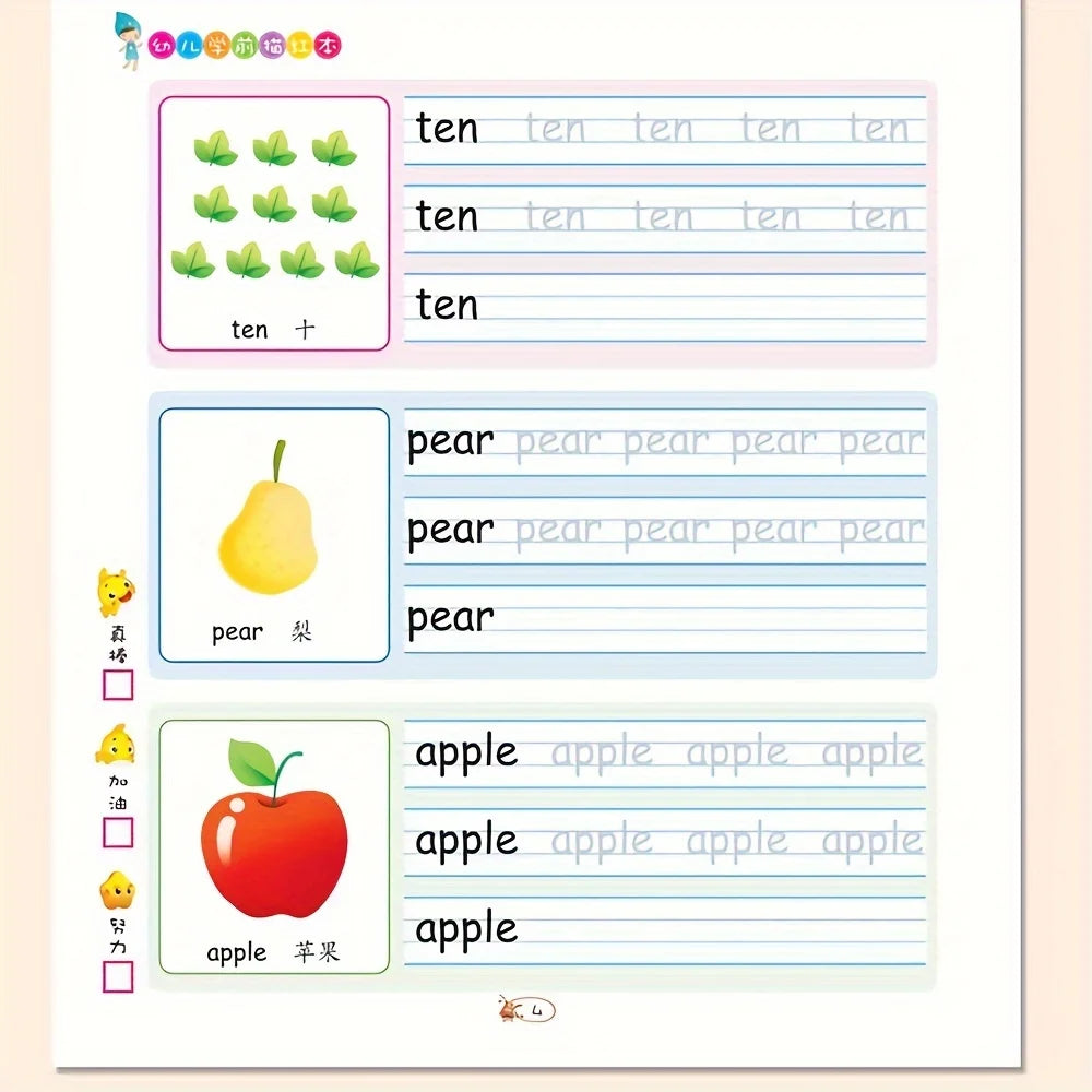 English ABC Writing Practice Books