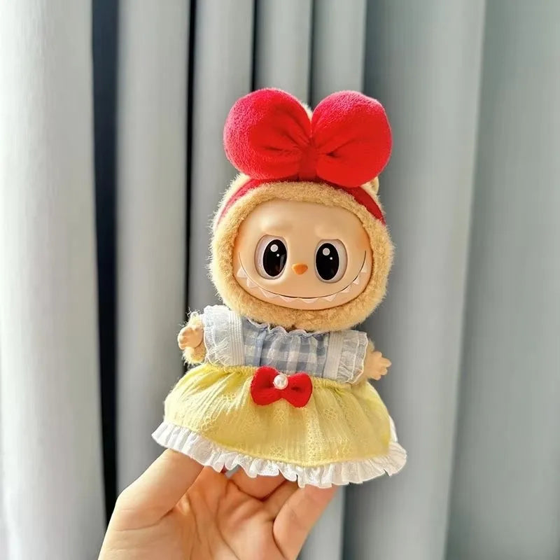 PopMart Labubu 17cm Plush Doll Clothes Set