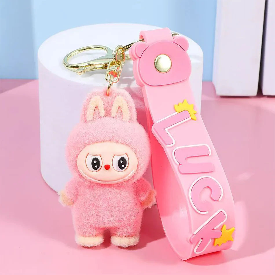 PopMart Labubu Sitting Doll Keychain Gift