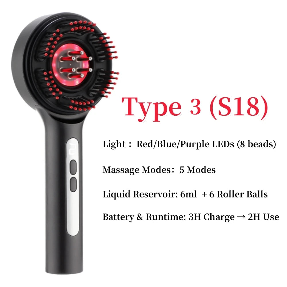 Electric Red Light Hair Massager