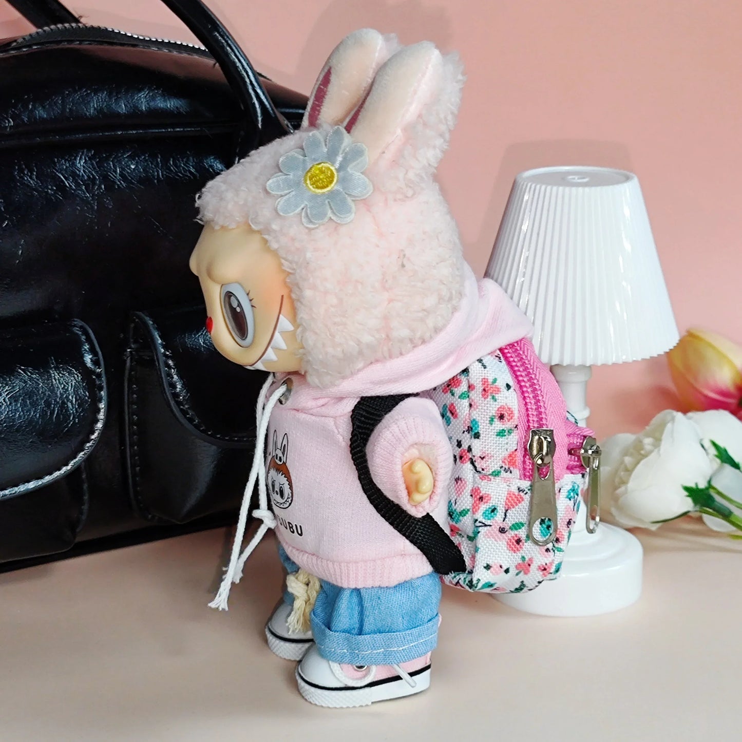 PopMart Labubu 17cm Hoodie Outfit Set