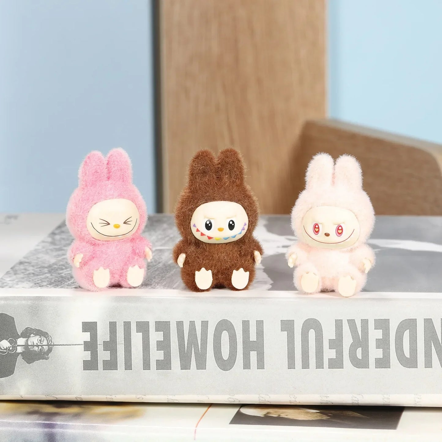 PopMart Labubu 4.3cm Cute PVC Keychain Doll