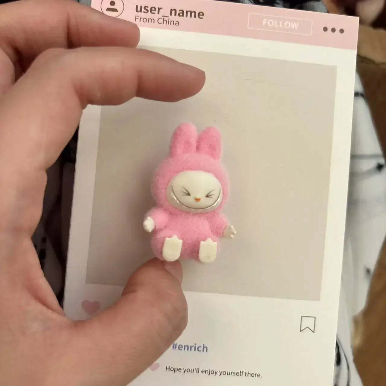 New Mini Labubu Sitting Posture Action Figure Dolls