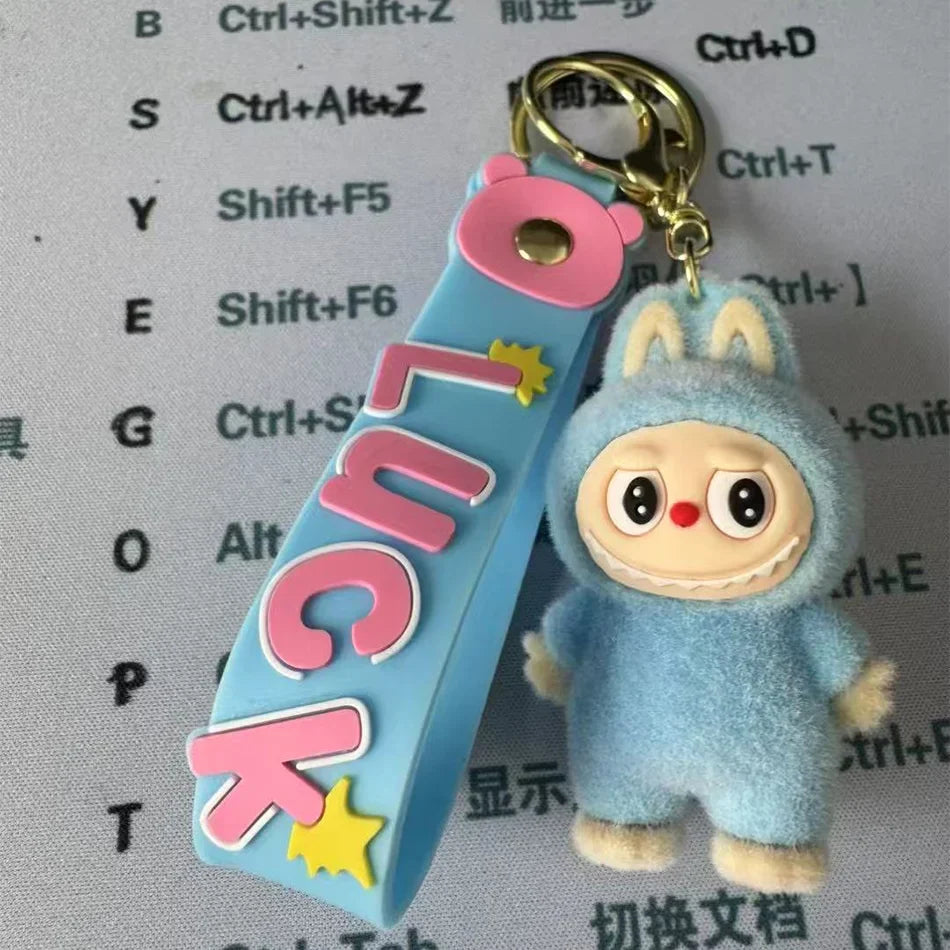 PopMart Labubu Sitting Doll Keychain Gift