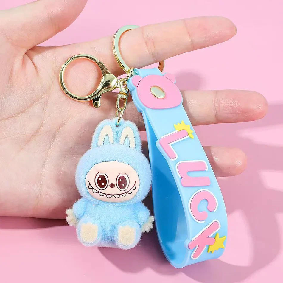 PopMart Labubu Sitting Doll Keychain Gift