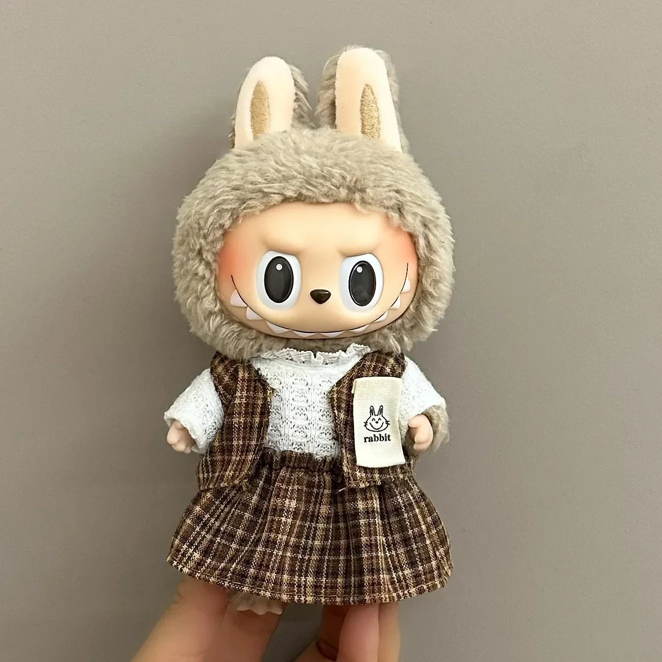POP MART Labubu Doll 17cm Skirt Outfit Set