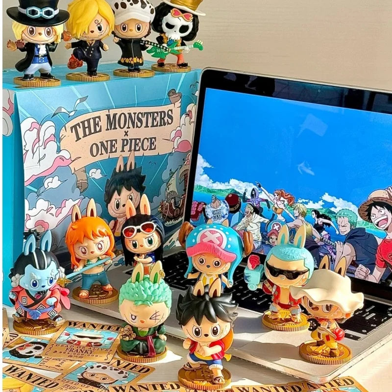 PopMart Labubu One Piece Anime Toy Set