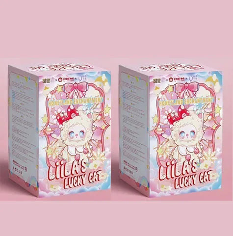 POP MART Labubu Doll Liila V3 Lucky Cat Box