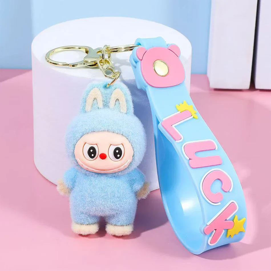 PopMart Labubu Sitting Doll Keychain Gift