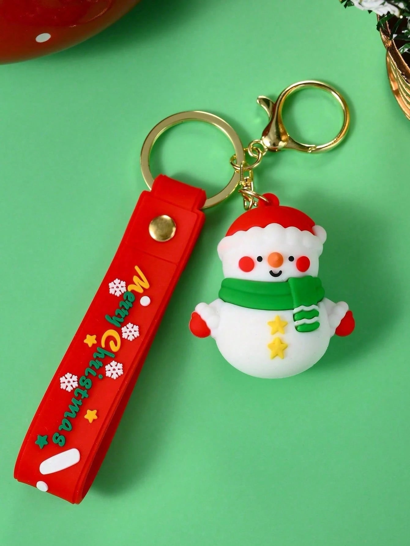 1-5pcs Christmas Holiday Keychains