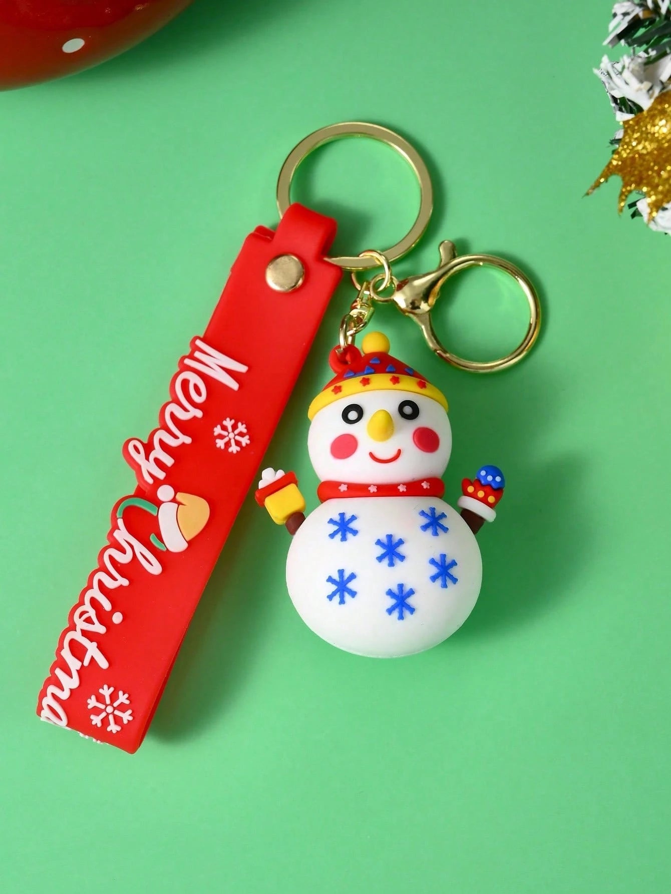 1-5pcs Christmas Holiday Keychains