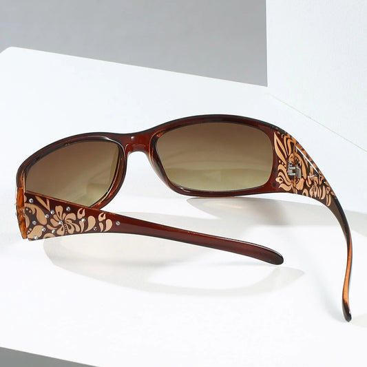 Women’s Rhinestone Ombre Lens Sunglasses