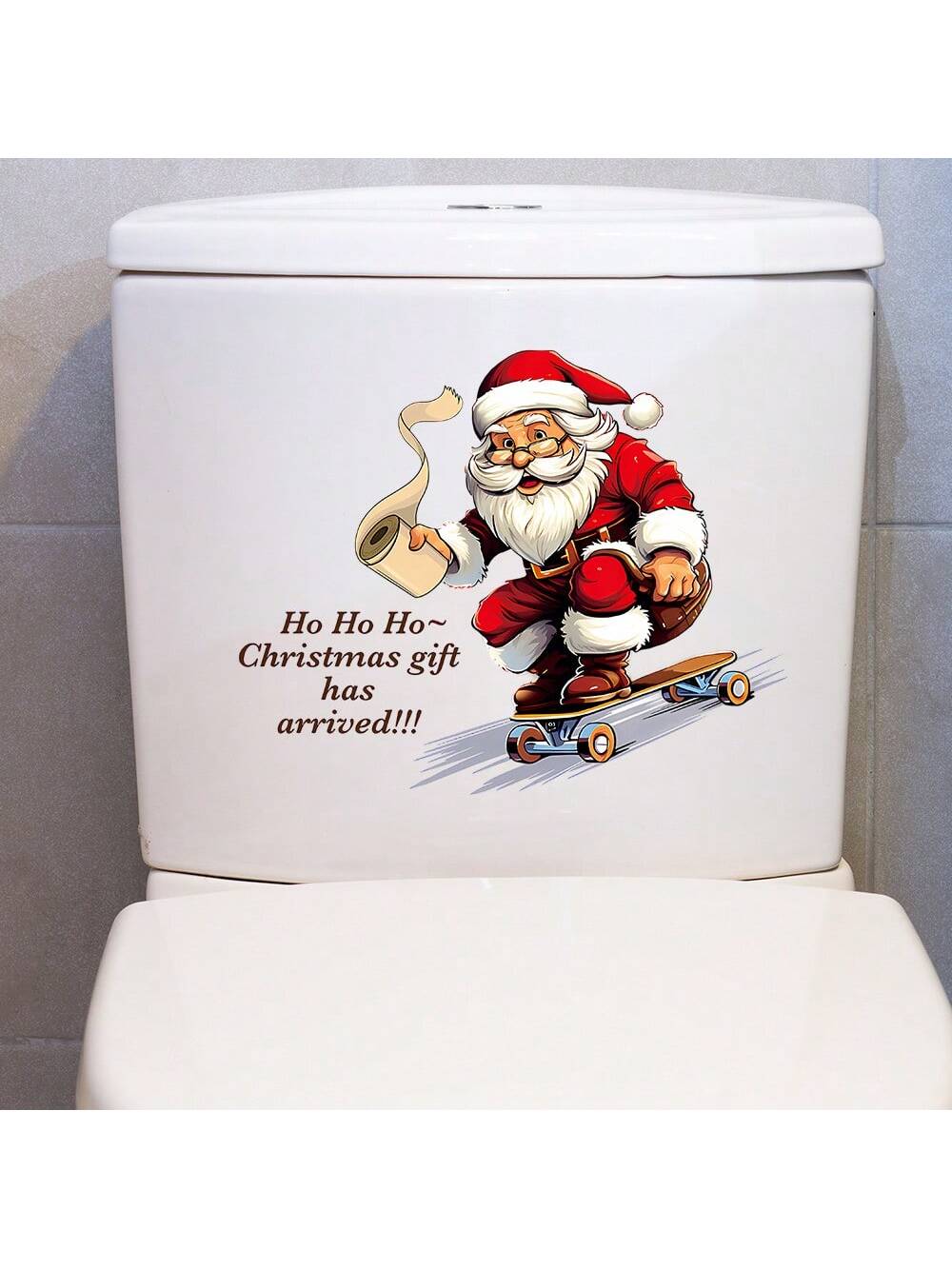 Santa Claus Christmas Toilet Stickers
