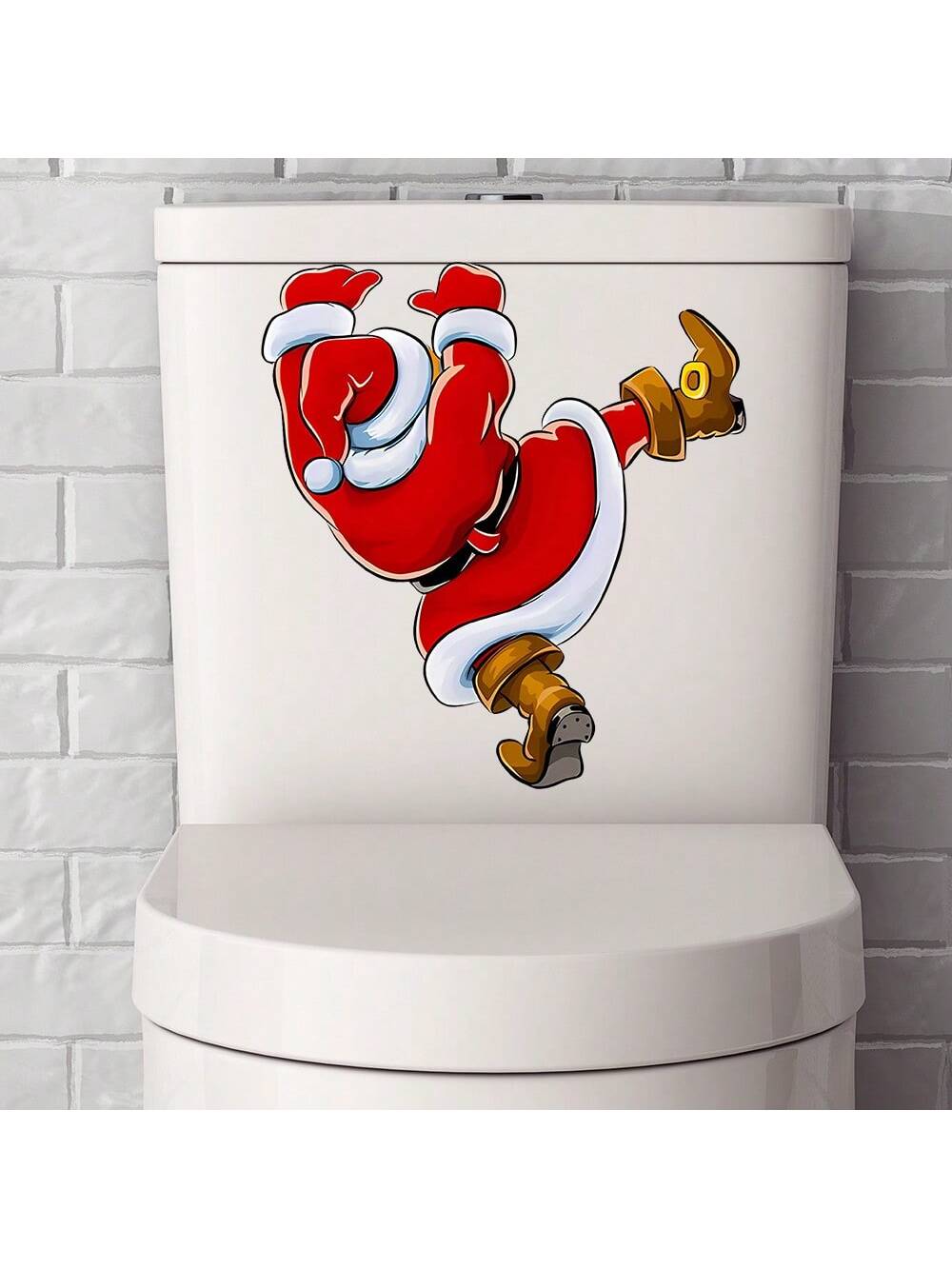 Santa Claus Christmas Toilet Stickers