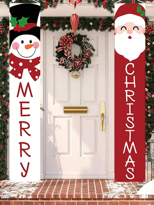 Merry Christmas Door Hanging Banners
