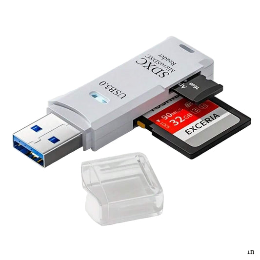 USB 3.0 2-in-1 Card Reader