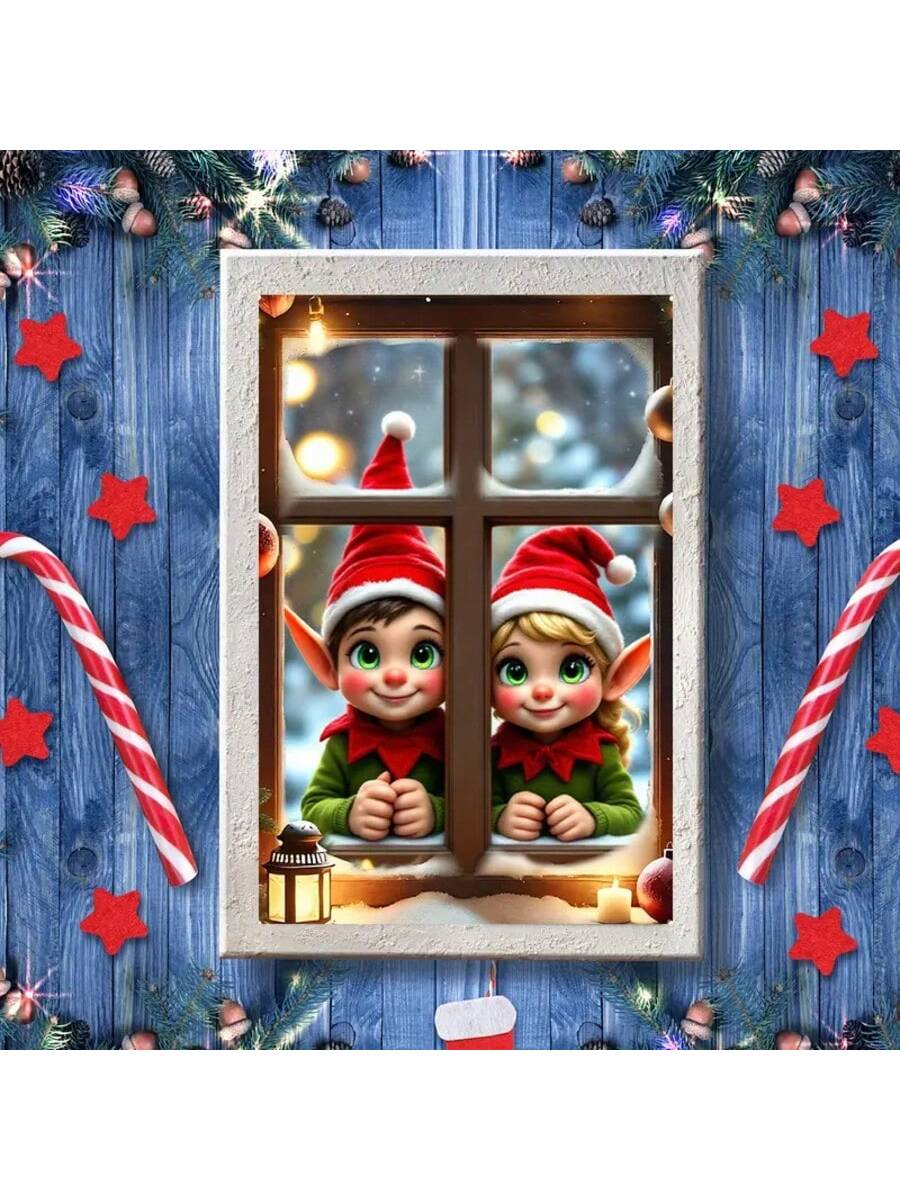 Santa Claus Elf Door Banner