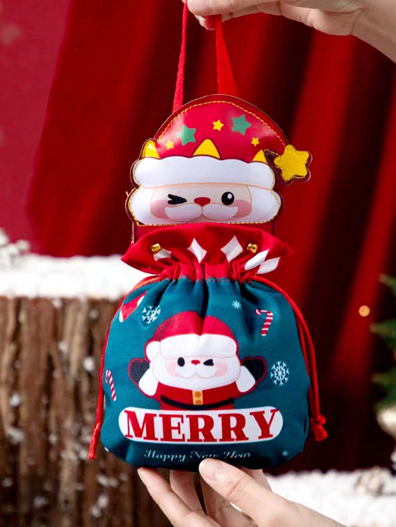 Christmas Santa Snowman Gift Bags