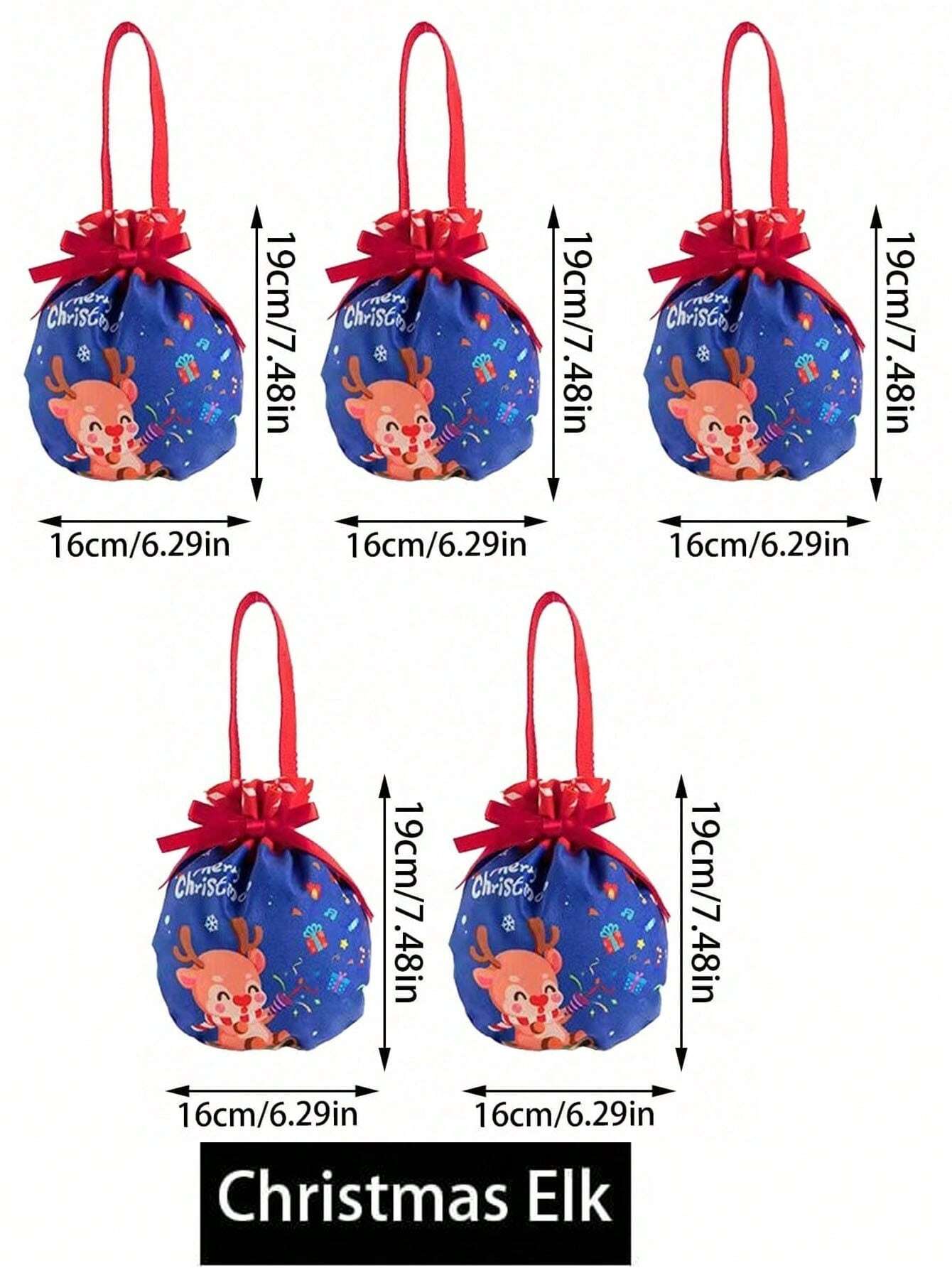 Christmas Santa Snowman Gift Bags